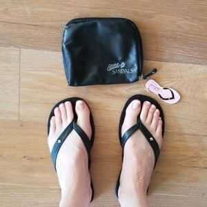 Foldable Sidekick Sandals Black Size L (8.5-9.5)
